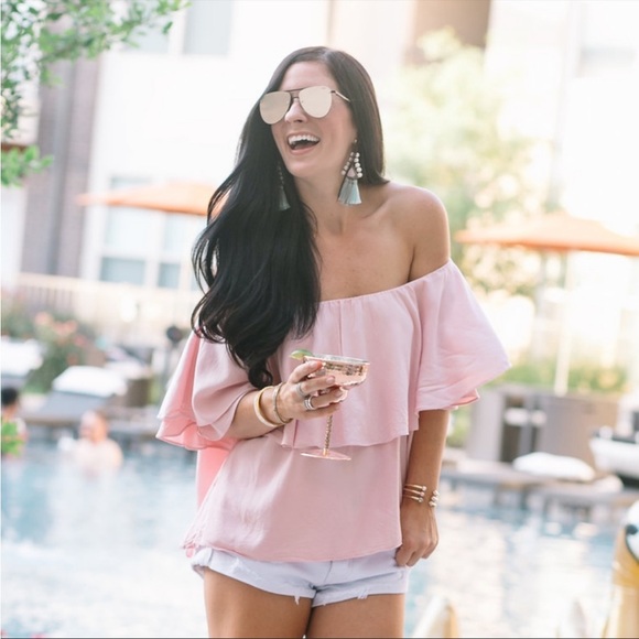 White, pink and teal tassel statement earrings - Picture 2 of 7